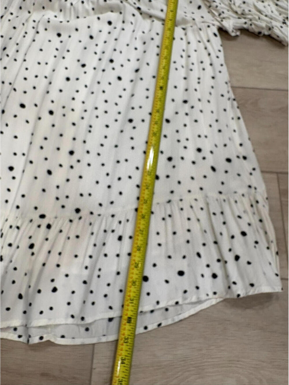 Fate Anya Polka Dot Ruffled Bell Seeve Mini Dress Small Coquette - Picture 9 of 9